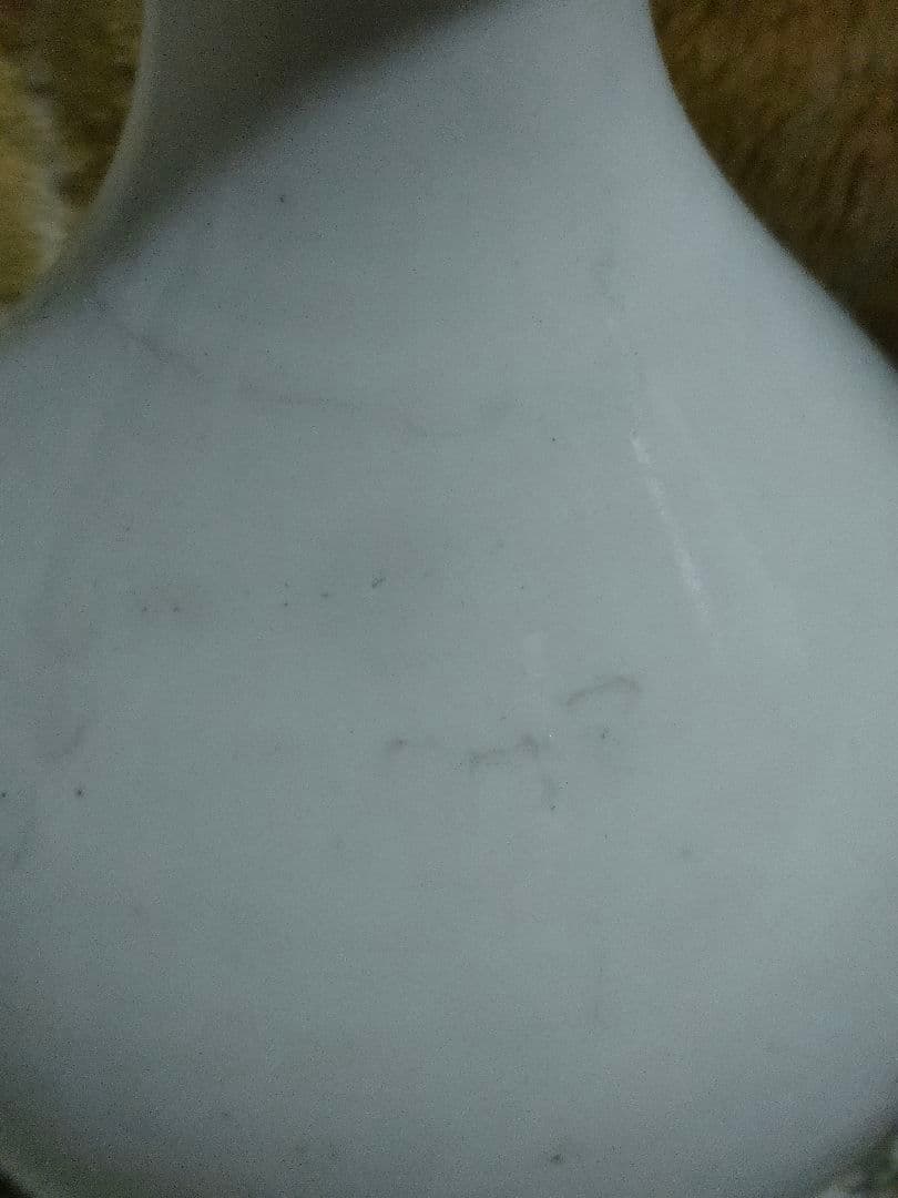 李朝白磁　花入　花器　時代物　骨董アンティーク　朝鮮美術