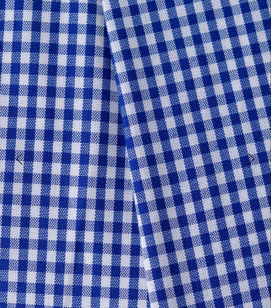 blamink ギンガムチェッククルーネックブラウス