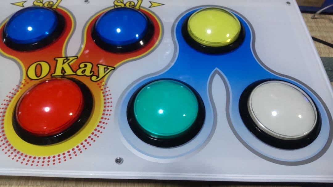 ポップンミュージック 玄武 コントローラー 静音化他カスタム 完動品 GENBU