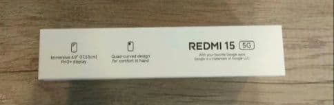 Xiaomi REDMI 15 5G SIMフリー ミッドナイトブラック ②