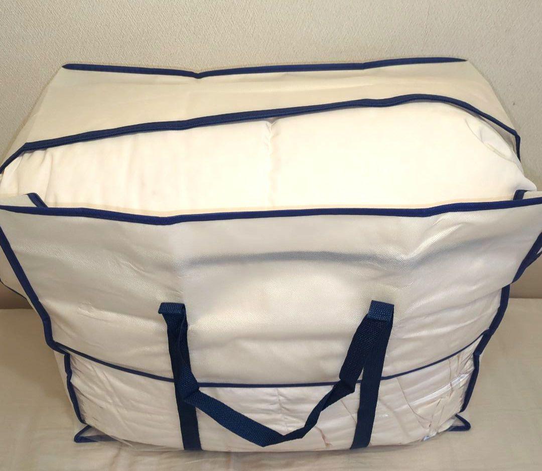 【クリーニング済】羽毛布団 シングル 150cm x 210cm