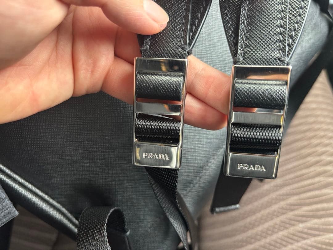 セール中 PRADA プラダ リュック サフィアーノレザー RFID認証済 黒
