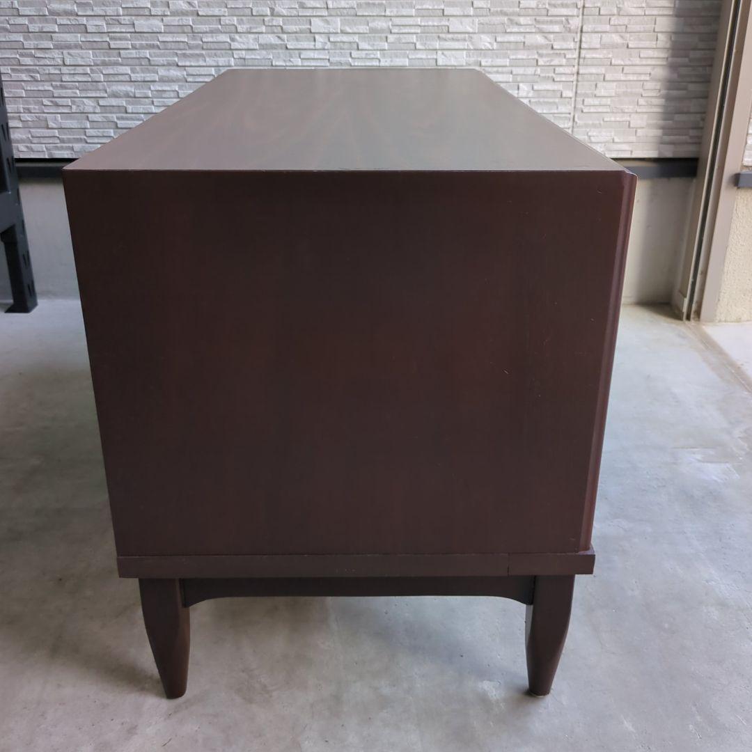 USヴィンテージ♦木製 テレビボード 米軍 ブラウン 60×102×48
