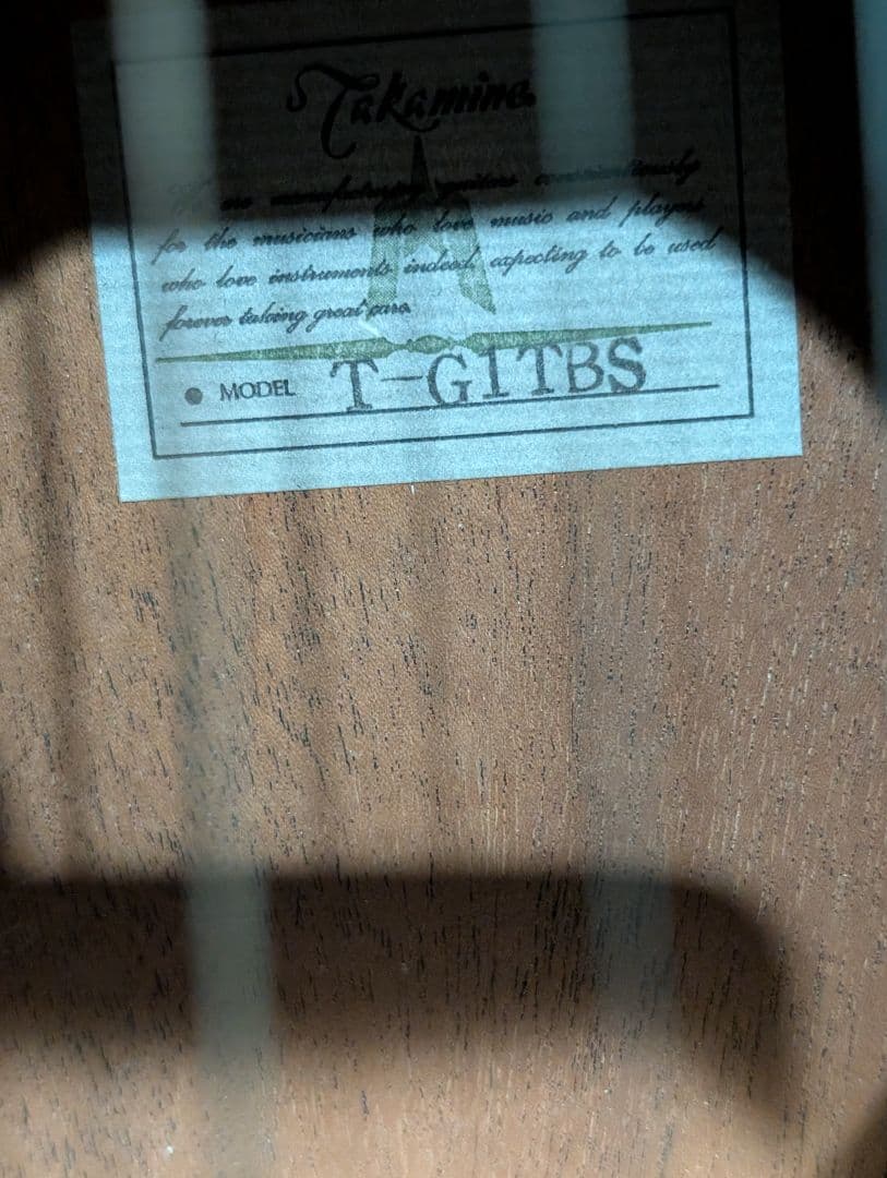 良音/Takamine　T-G1TBS 改チューナー付エレアコ　ケース付