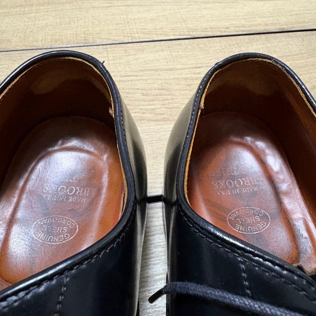 オールデン ブルックスブラザーズ 別注 ストレートチップ ブラック コードバン