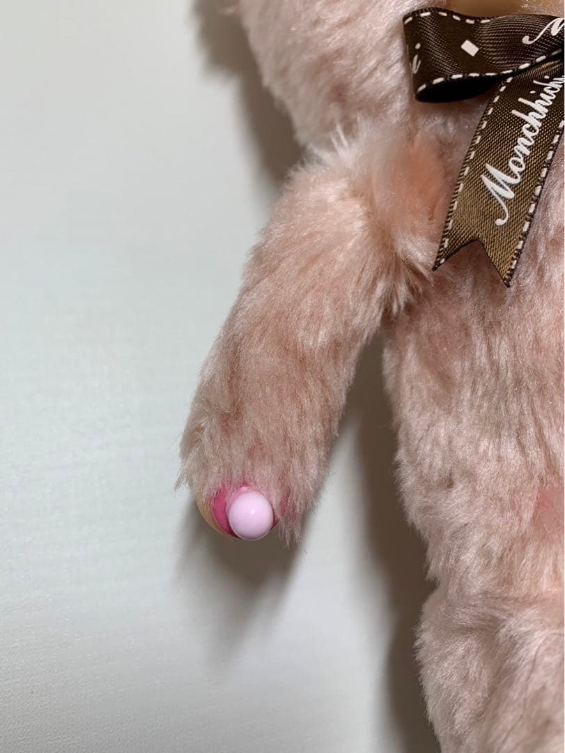 新品 テディベア モンチッチ ピンク monchhichi 2804