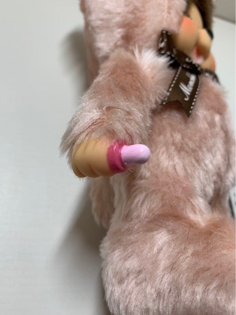 新品 テディベア モンチッチ ピンク monchhichi 2804