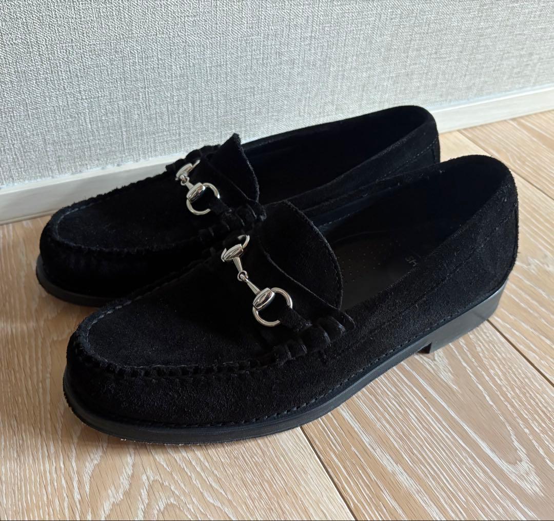 【SHIPS別注】BASS: スエード ビット ローファー