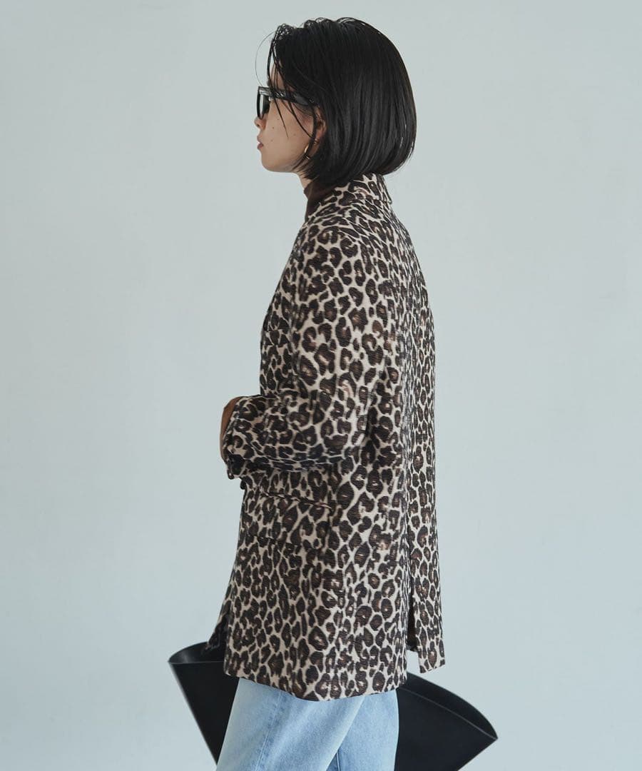 Loungedress レオパードジャケット ヒョウ柄 ブラウン