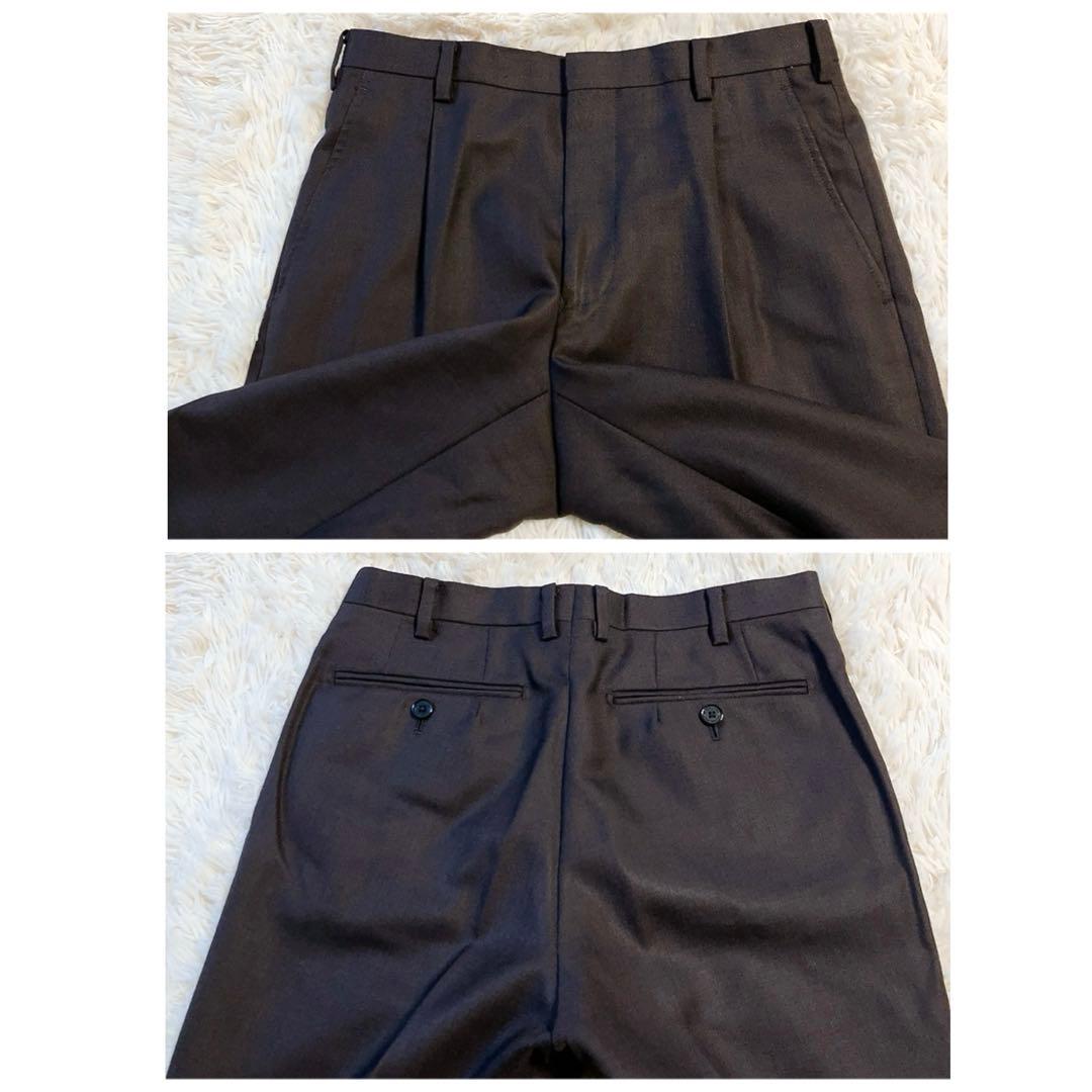 【英国生地】ブラックレーベルクレストブリッジ　スーツ　裏地チェック　美品　36R