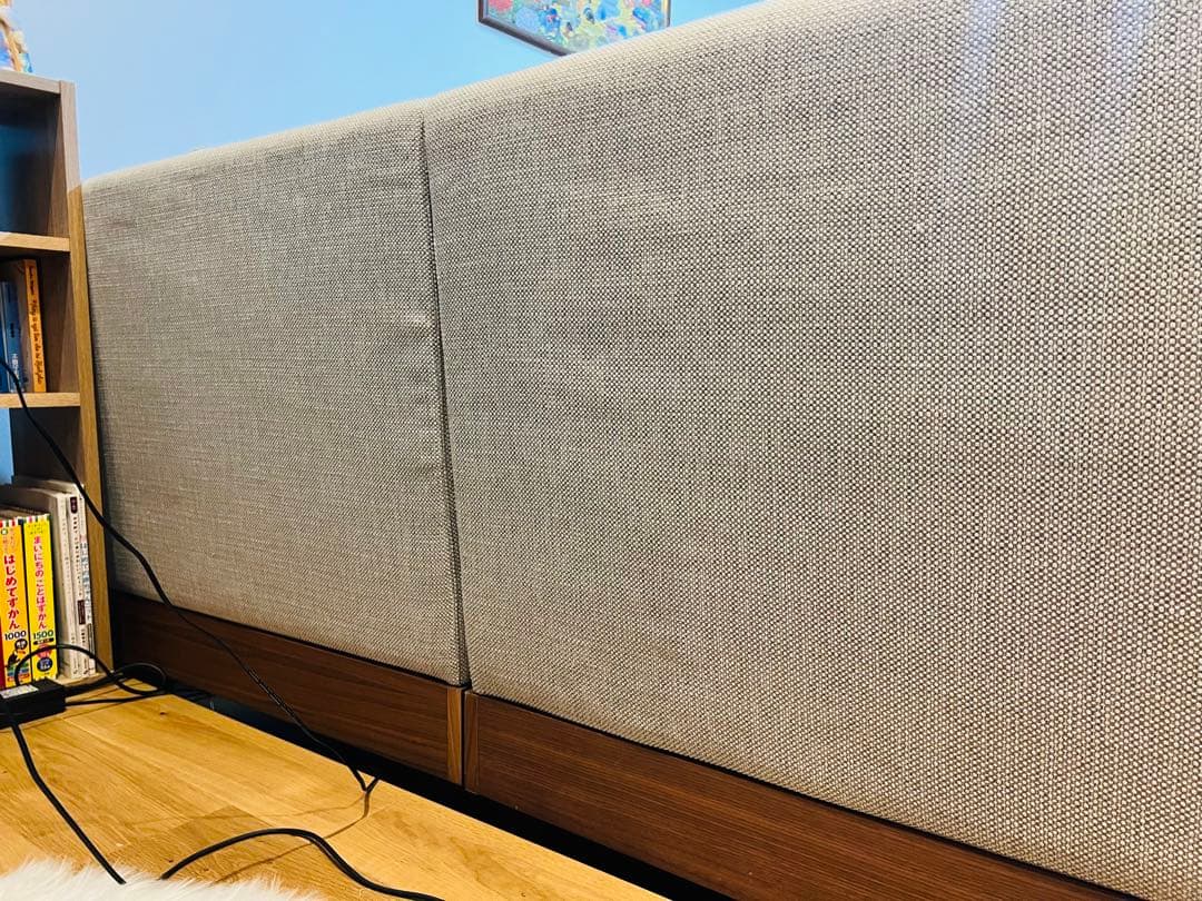 ニトリ 布張りカウチソファ　(FK02)　グレー　L字型可能