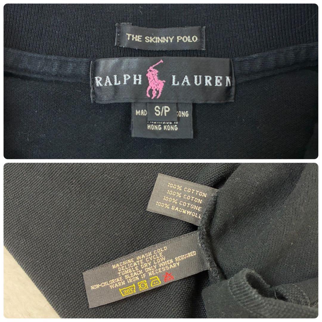 ラルフローレン　ポロシャツ　半袖　ピンクポニー　ビックポニー　ブラック　Sサイズ