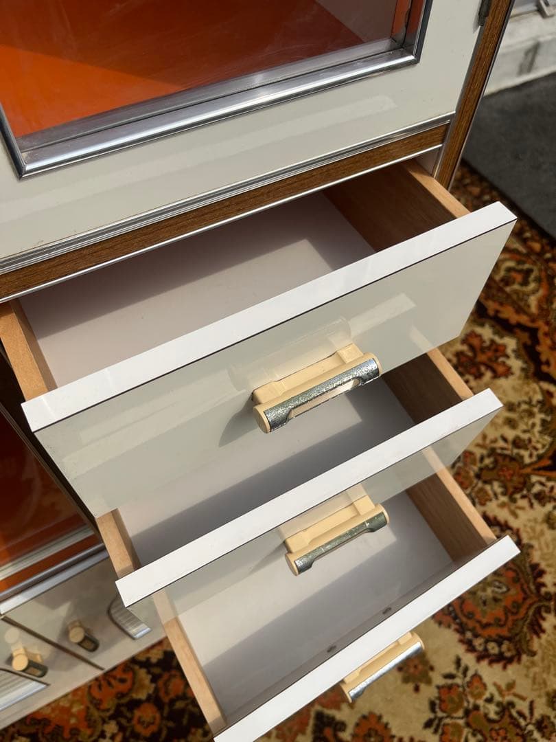 レトロポップ アーチ 昭和レトロ 当時物 インテリア アンティーク オレンジ