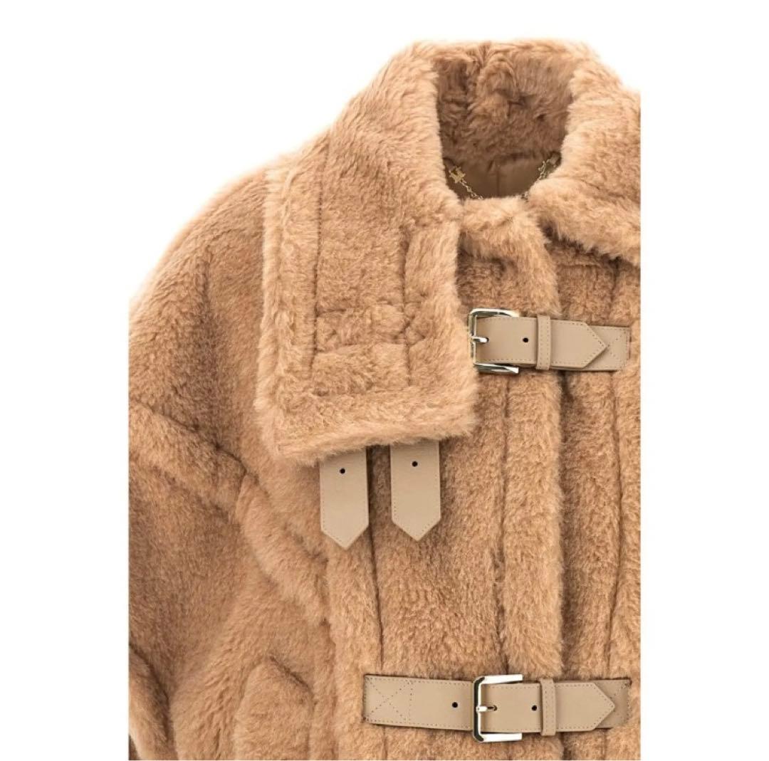 MAX MARA マックスマーラ テディポンチョ ベージュ カシミヤ混