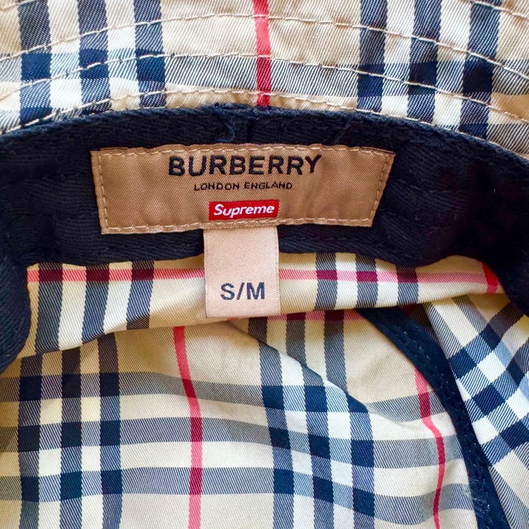 ⭐︎【美品】バーバリー　シュプリーム　バケットハット ノバチェック　ホースロゴ ⭐︎