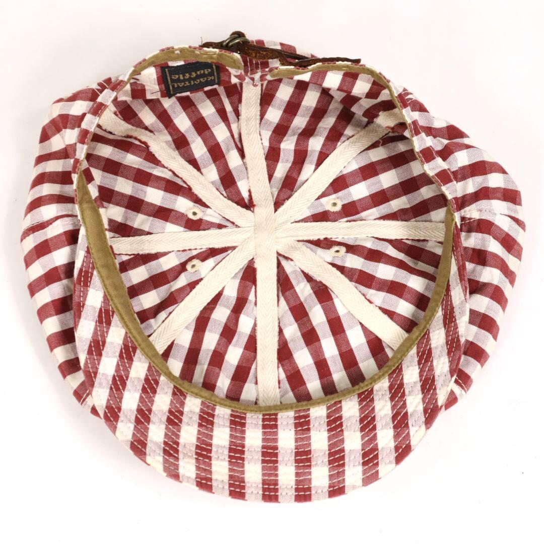 美品 試着のみ KAPITAL duffle ギンガムチェックリネンキャスケット