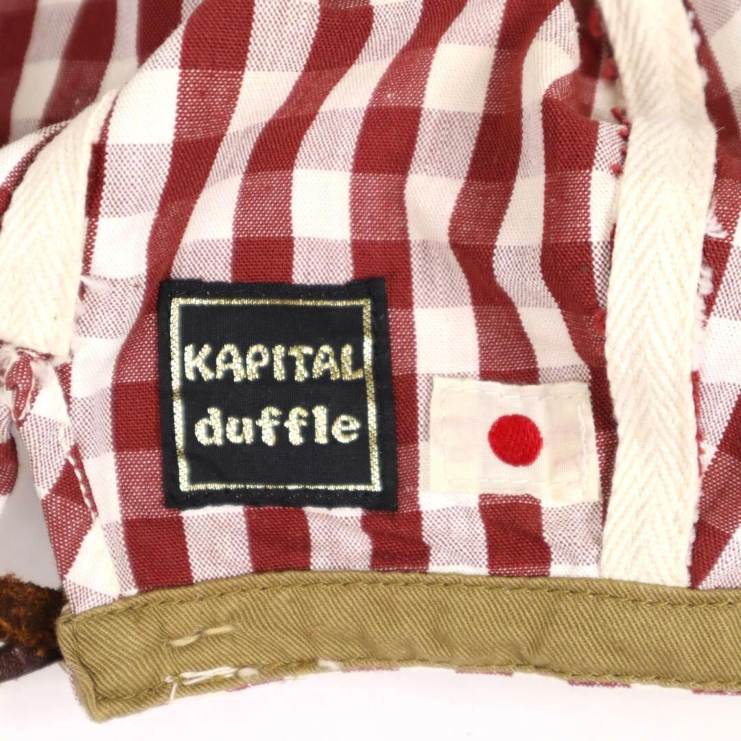 美品 試着のみ KAPITAL duffle ギンガムチェックリネンキャスケット