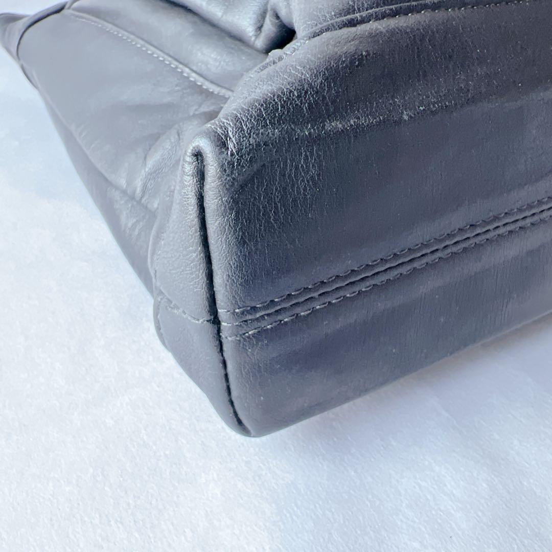 美品✨PORTER オールレザー　ビジネスバッグ　A4収納　ブリーフケース　黒