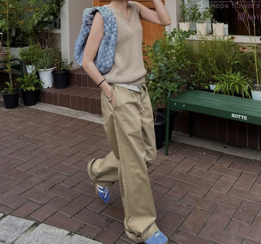 ok.soon×dickies ワイドチノ パンツ チノ