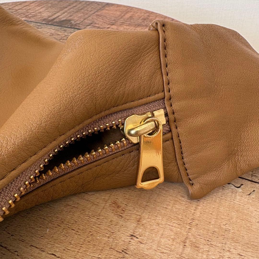 Ch!iii BAG 別注 レザー タイリボン ショルダーバッグ チー　モカ