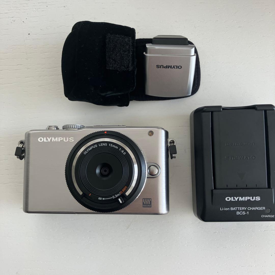 OLYMPUS PEN Lite E-PL3 レンズ ストロボ 電池 充電器
