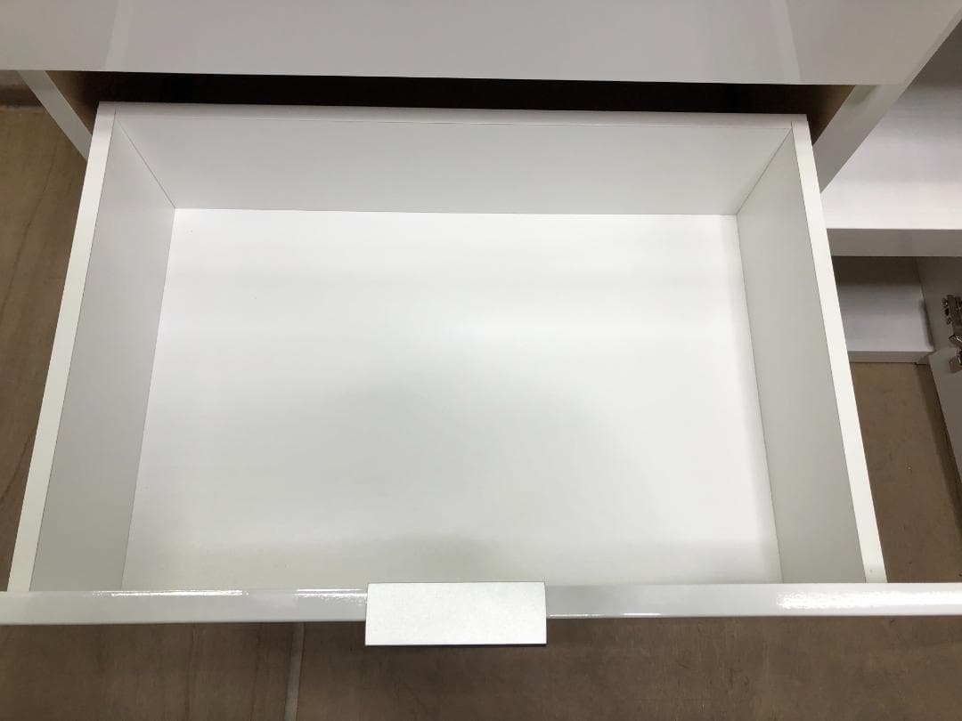 美品　ニトリ　エトナ・食器棚・キッチンボード　幅105cm　73027-3-00