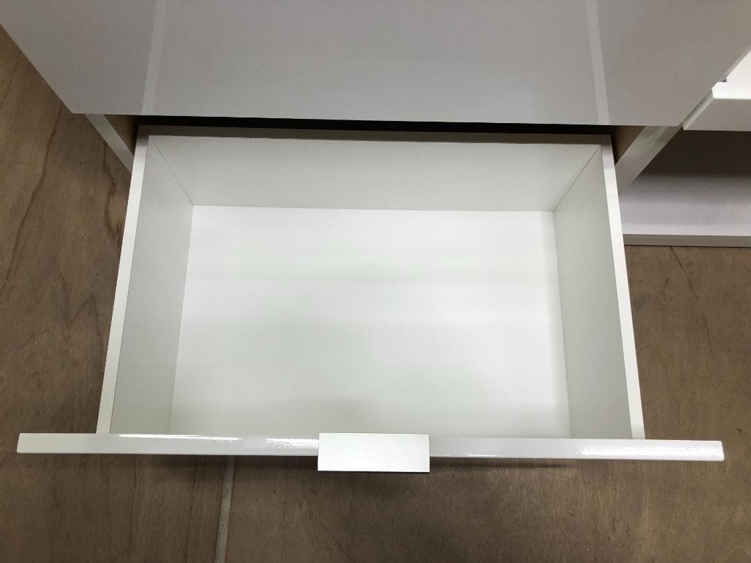 美品　ニトリ　エトナ・食器棚・キッチンボード　幅105cm　73027-3-00