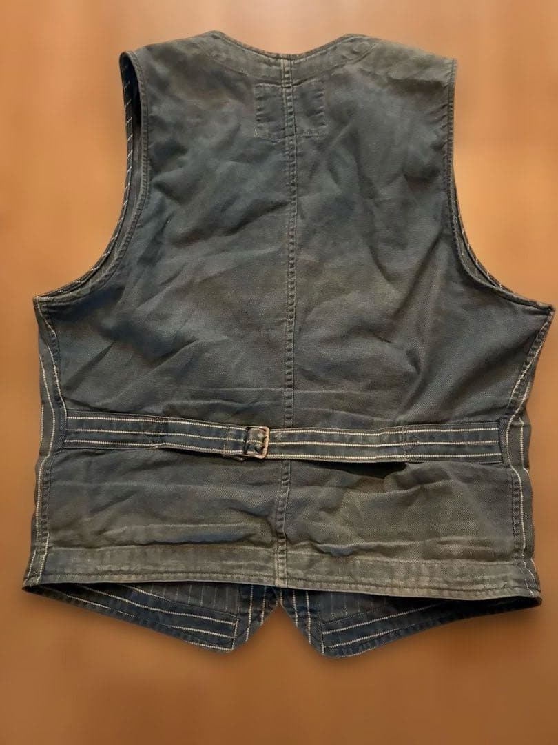 RRL デニム ストライプ ベスト ラルフローレン