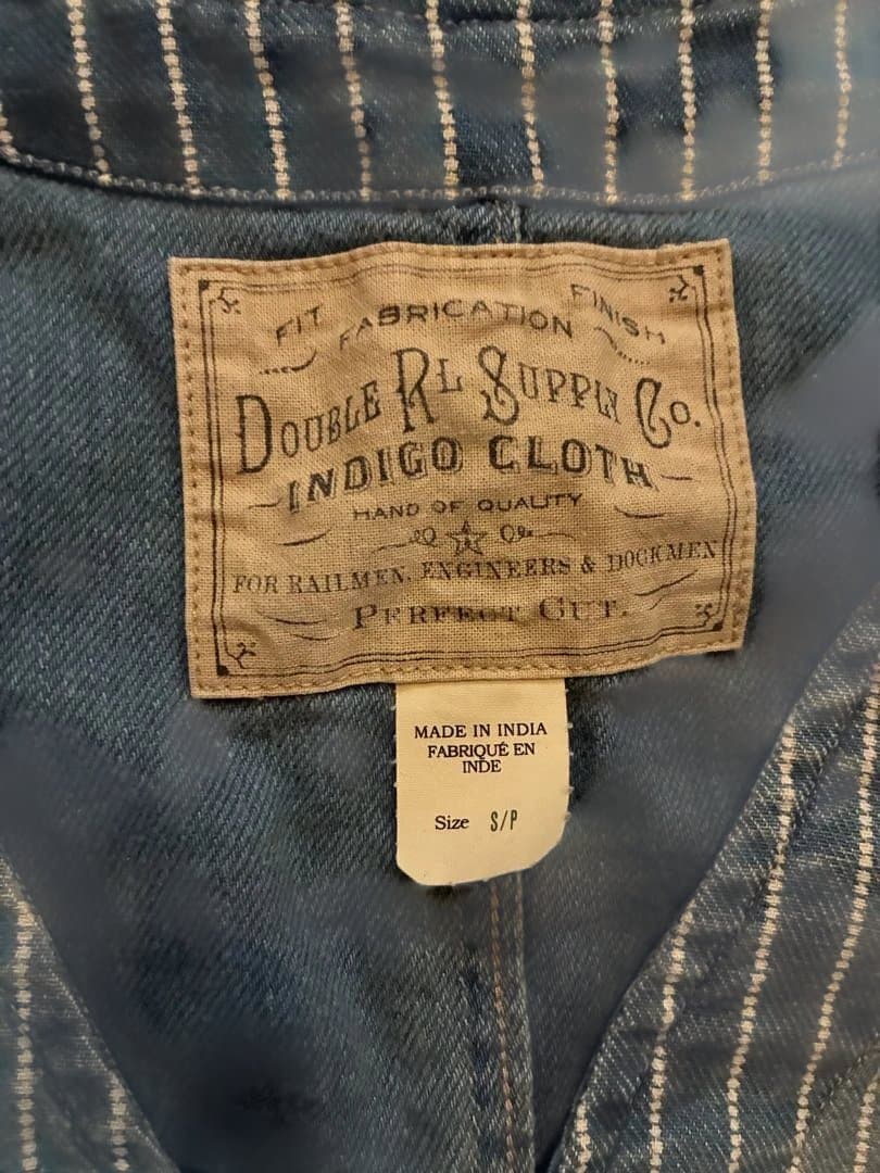 RRL デニム ストライプ ベスト ラルフローレン