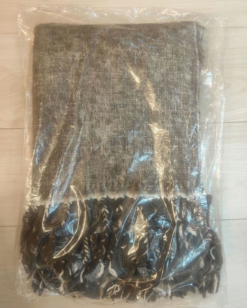 CTHY YAK WOOL FRINGE STOLE ヤクウールストールブラウン