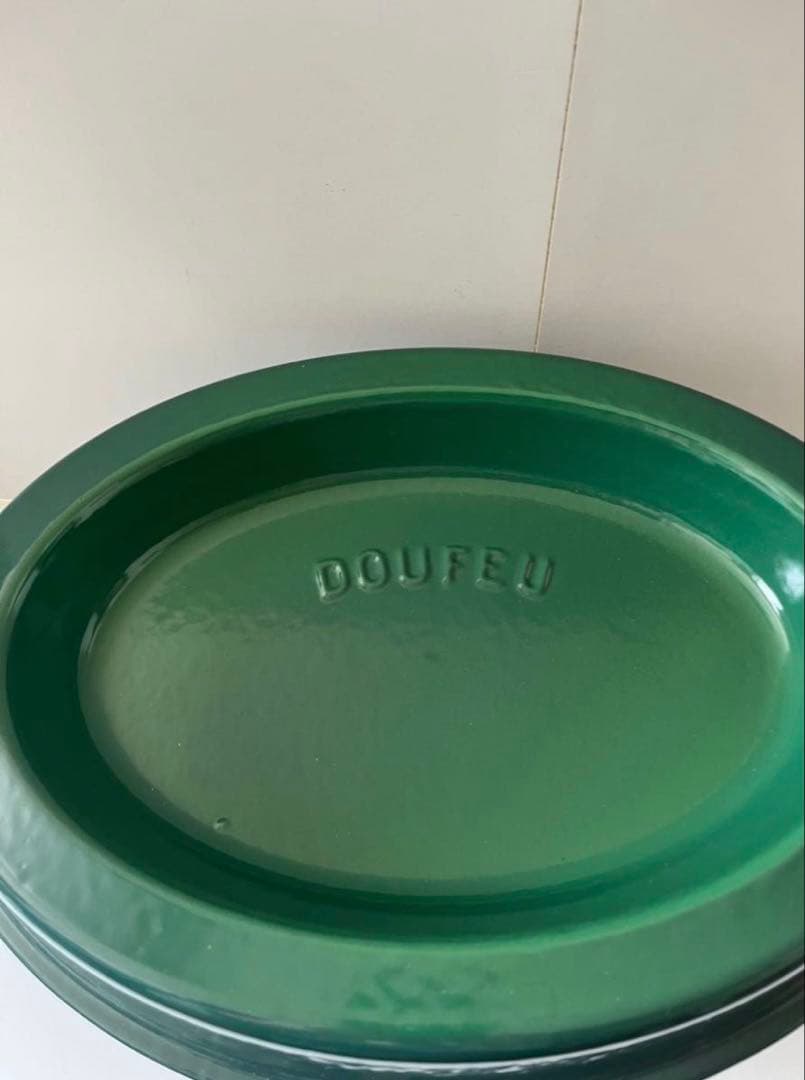 希少　廃盤　クーザンス ルクルーゼ　デュッフ　オーバル　32cm カクタス