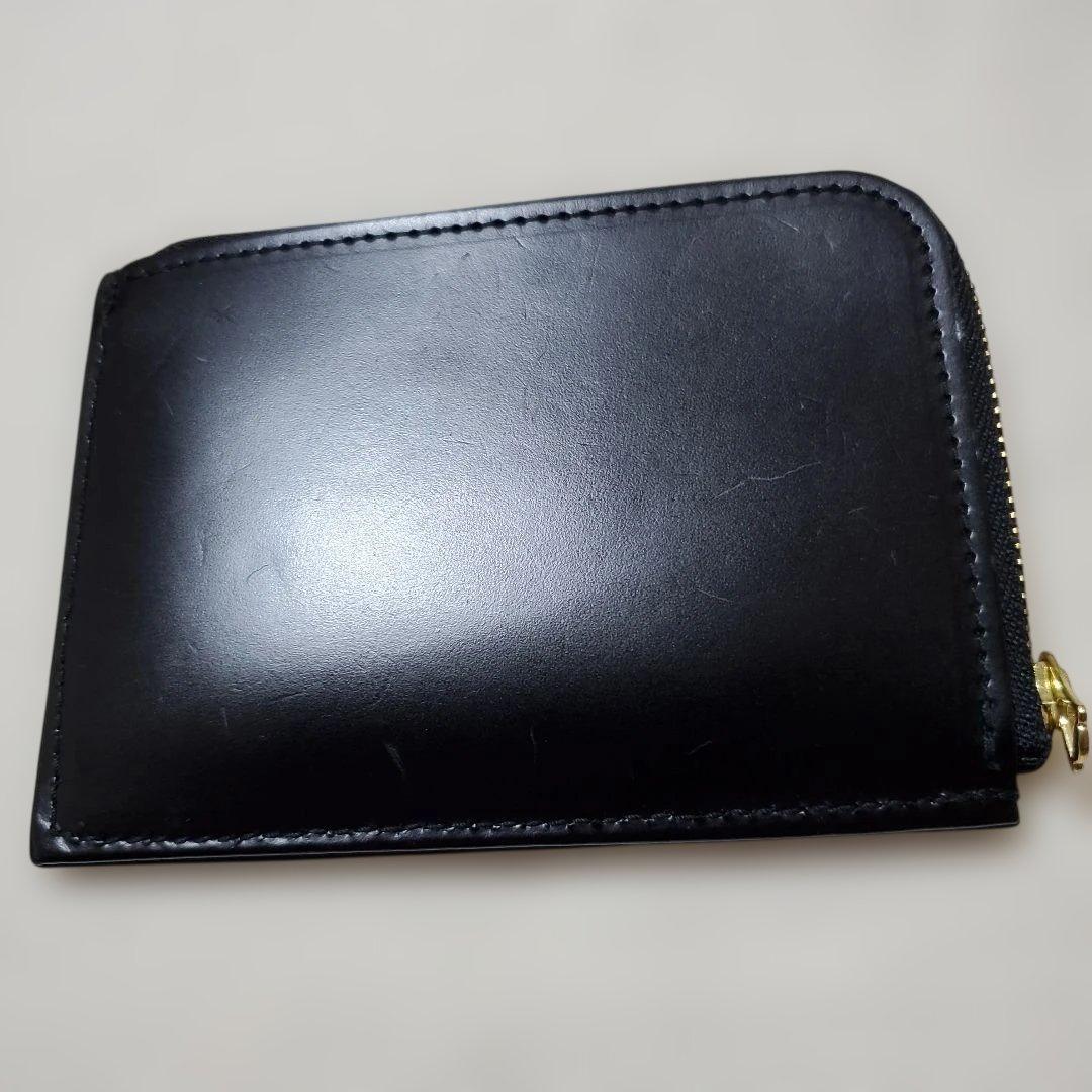 konpeitou　ブラック OUR スリムなレザーミディアム財布