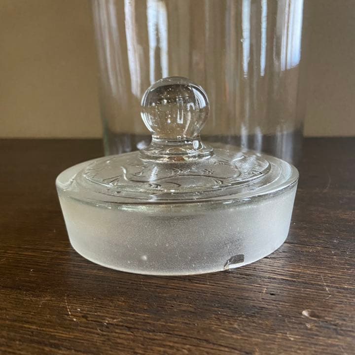 昭和レトロ　ガラス瓶　古い硝子　保存瓶　アンティークガラス