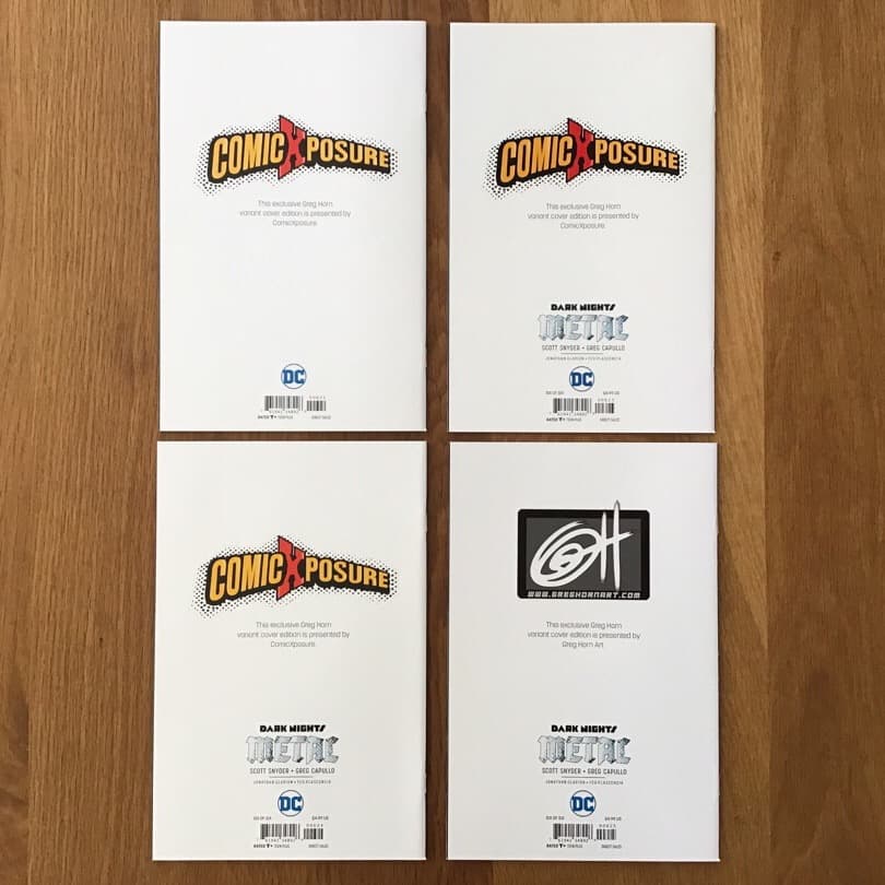ダークナイツ・メタル Greg Horn 超レア表紙セット　アメコミリーフ