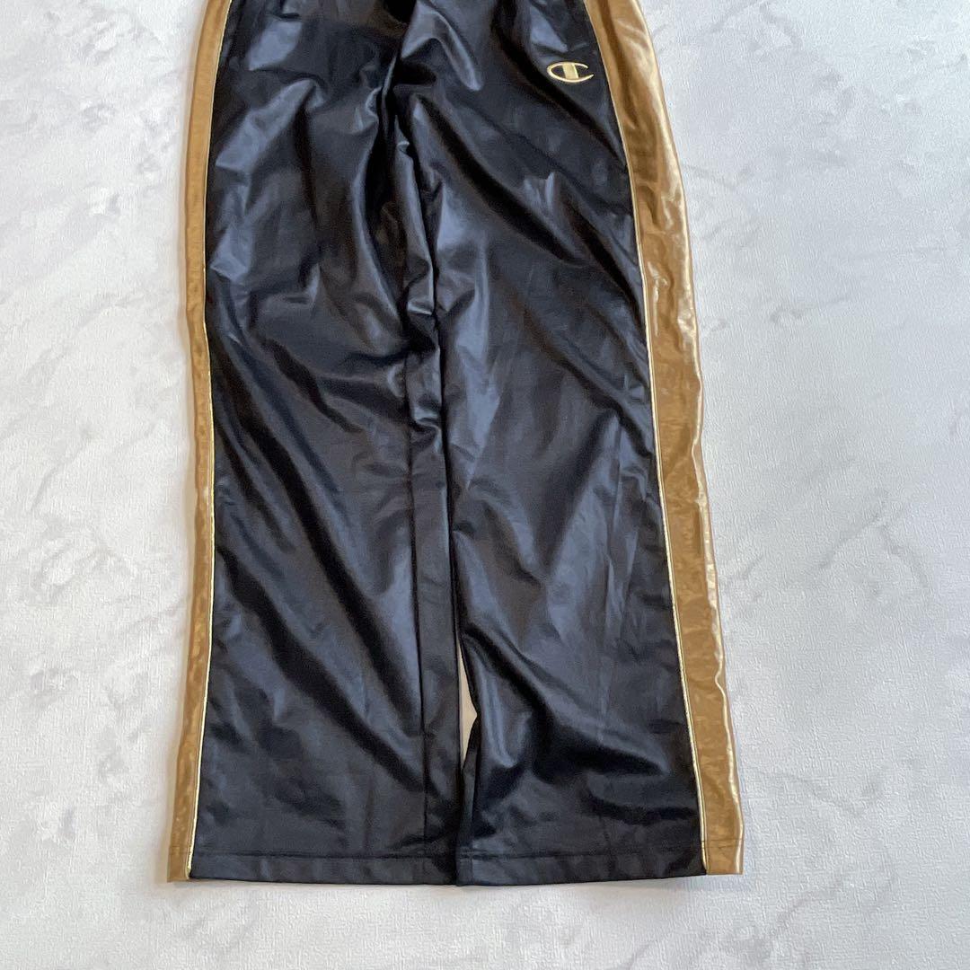 チャンピオン　美品　黒金ジャージセットアップ　XL 大きめ