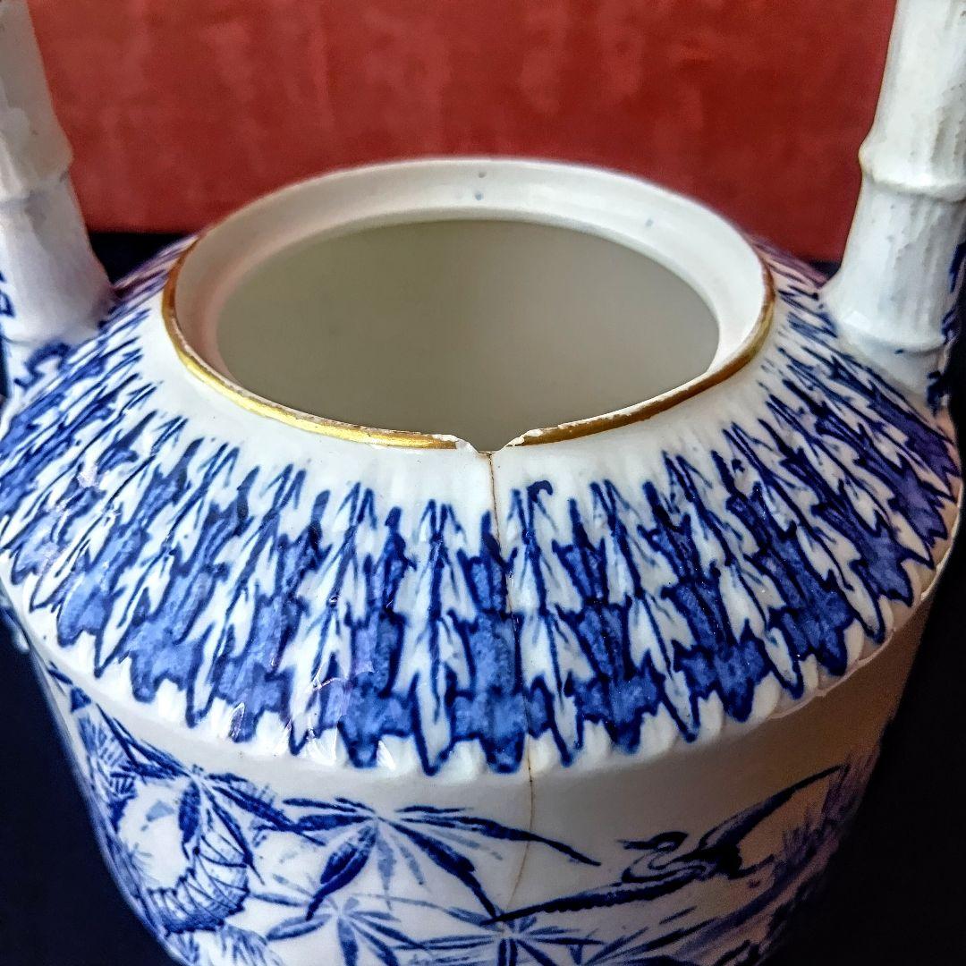 英国アンティーク◆ヴィクトリア朝◆『バンブー』ティーポット◆レジストリマークあり