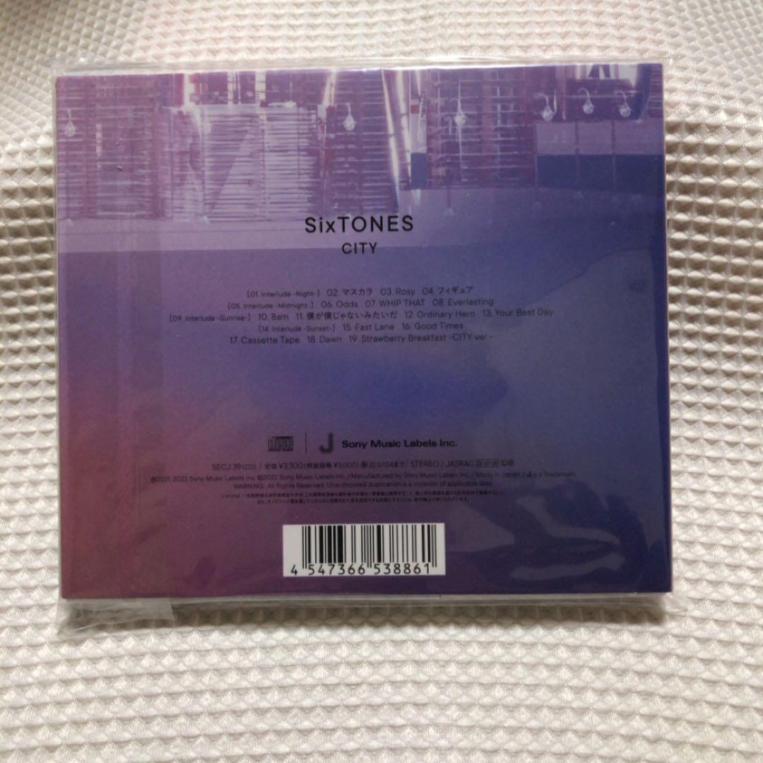 SixTONES アルバム CITY 初回AB通常 CD+Blu-ray 特典付