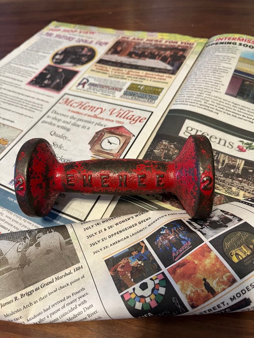 ヴィンテージ　ダンベル　インテリア雑貨