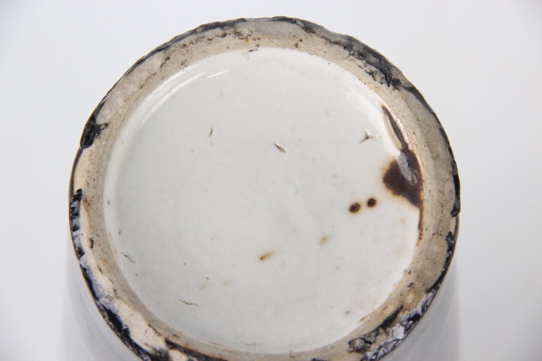 中国美術 清代 官窯 窯変紅釉 郎窯紅　花瓶 中国　時代物　欠けあり ED5-8