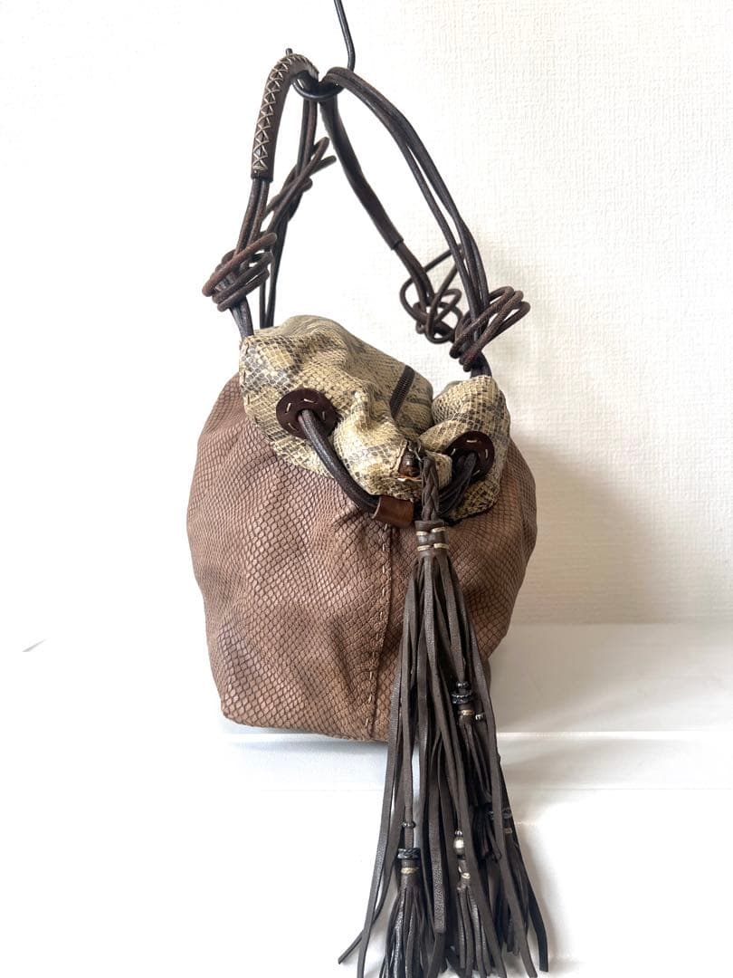 HENRY BEGUELIN パイソン ハンドバッグ トート エンリーベグリン