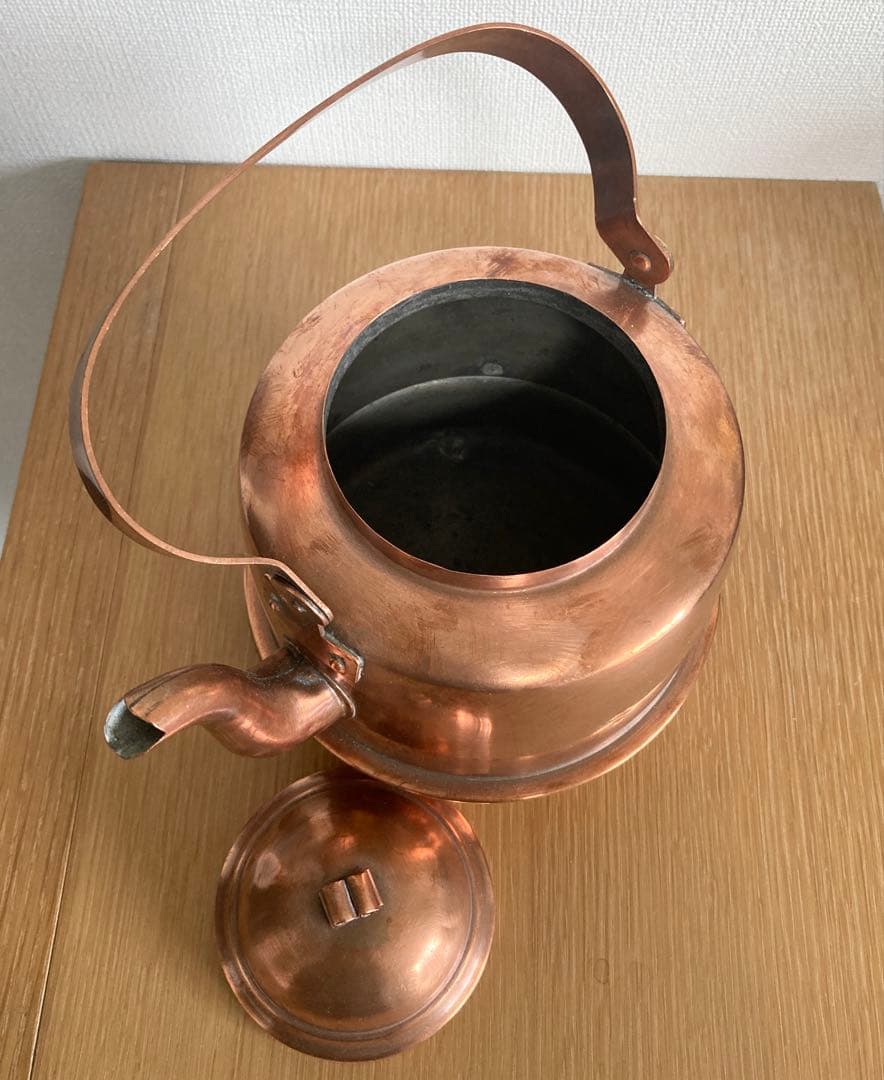 希少 ヴィンテージ 銅製 ケトル やかん 北欧 大きめ コッパー スウェーデン製