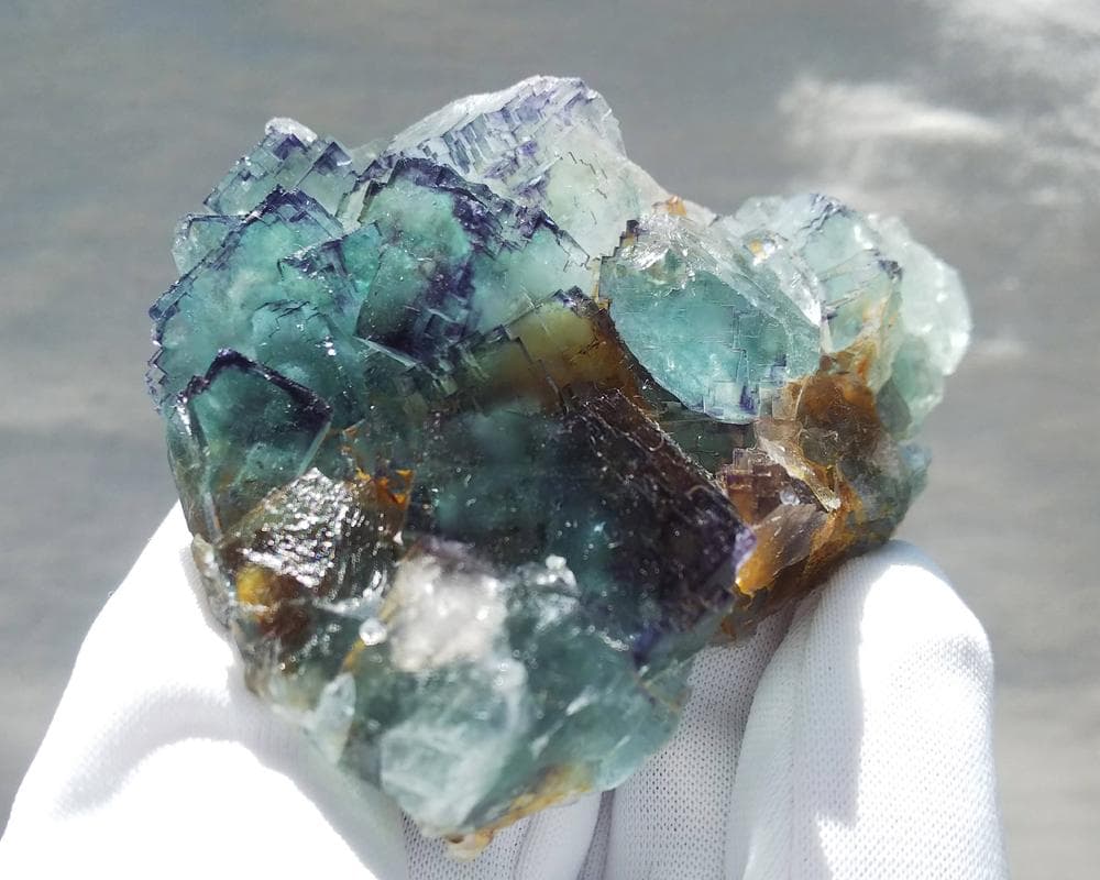 375 フローライト エロンゴ産 ブルーグリーン パープル 蛍石
