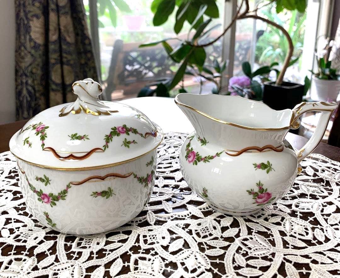 ☆再お値下げ✤希少✤未使用ヘレンドディアナの薔薇 2点セット