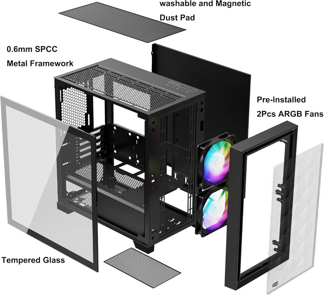 【開封済・未使用】PCCOOLER CPS C3D310 ARGB PCケース