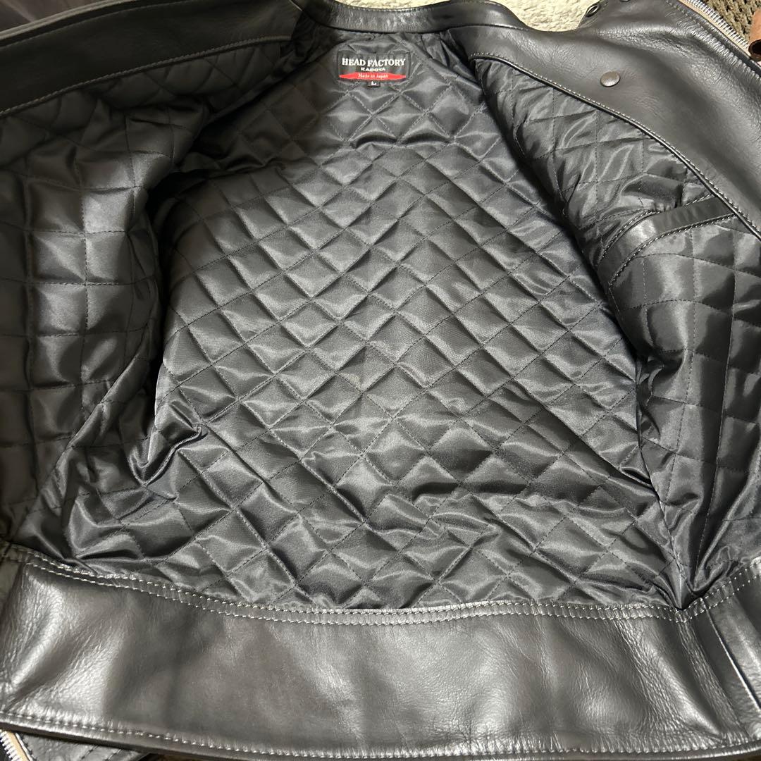 KADOYA HEAD FACTORY レザージャケット Lサイズ ブラック