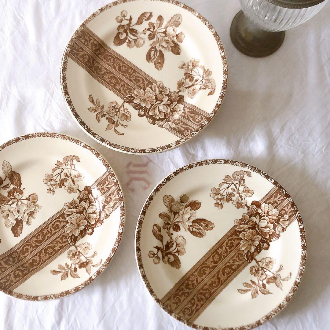 グランデポ　エミールブルジョワ　ディナープレート D フランスアンティーク食器