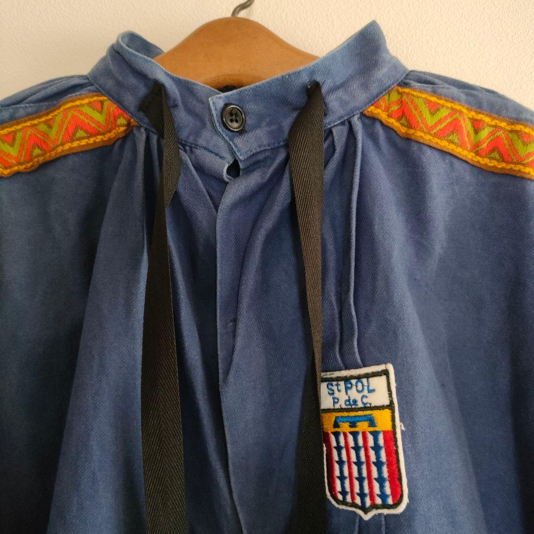 ジャケット・アウター Rare! 1960s french vintage cotton smock