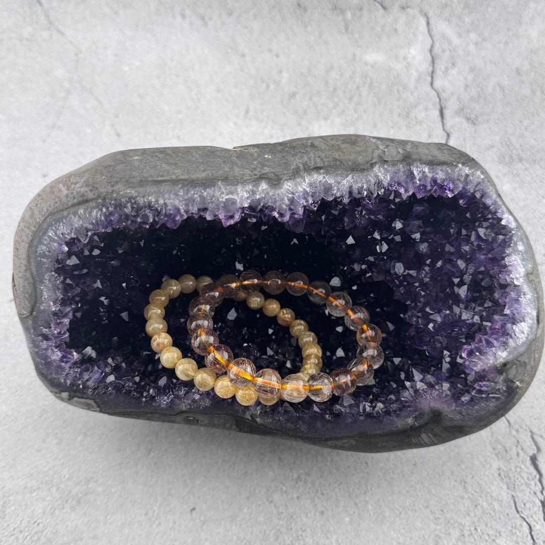 G-132アメジストクラスター ドーム 原石 天然石 パワーストーン　聚寳盆型