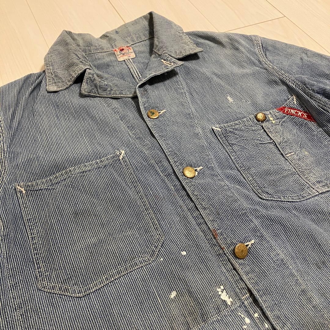 幻 レアピース ピンストライプ FINCK'S カバーオール 40's〜50's
