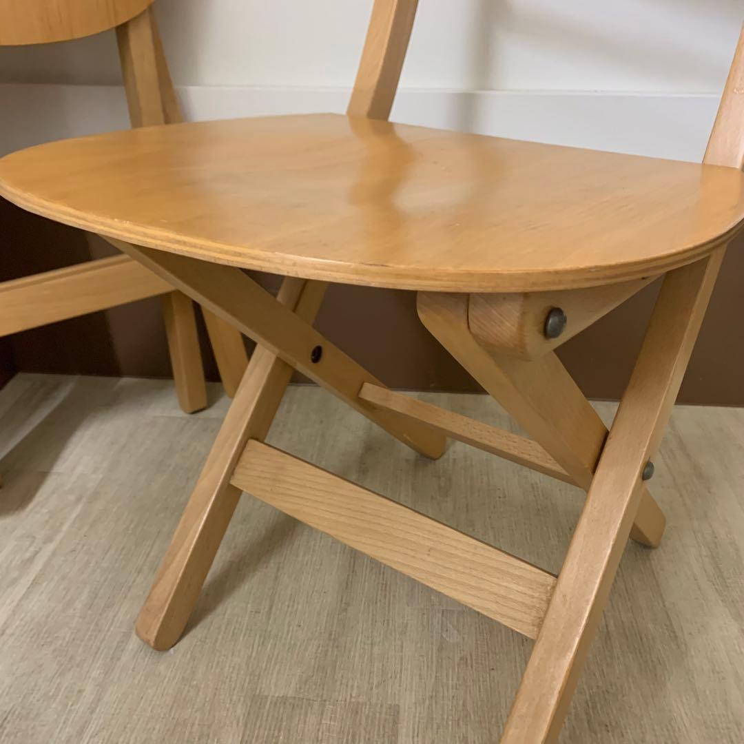 maruni マルニ 折りたたみチェア 2脚set 椅子 レトロ